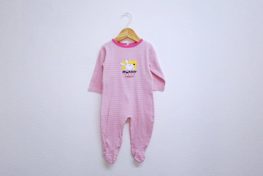 Babygrow c/ pés para Bebé Menina de 9 - 12 meses | Clobies