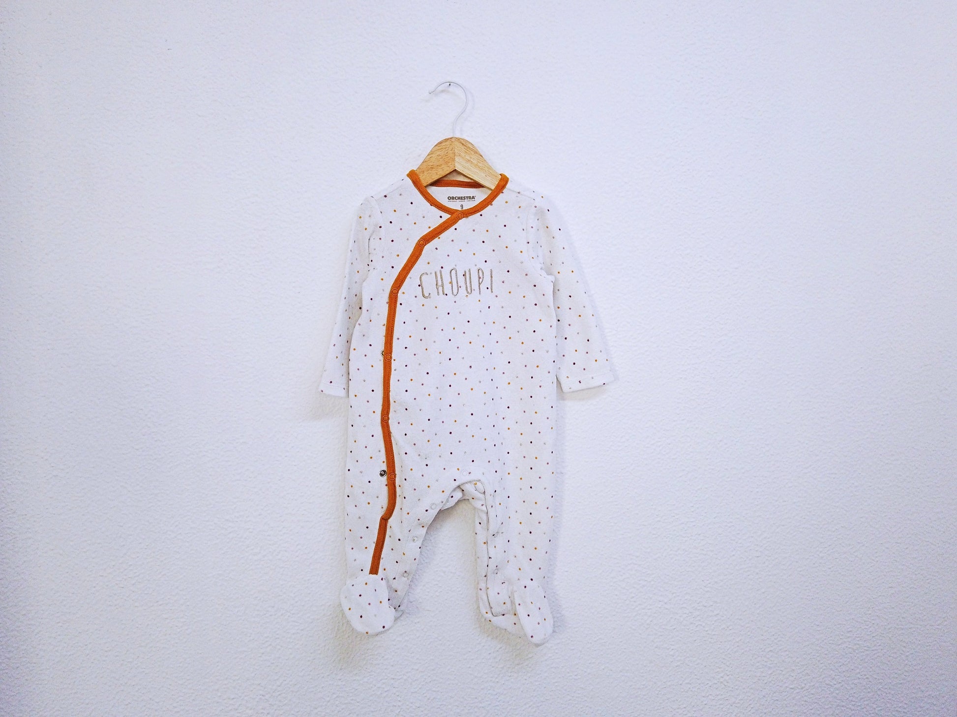 Babygrow c/ pés para Bebé Menina de 6 - 9 meses | Clobies