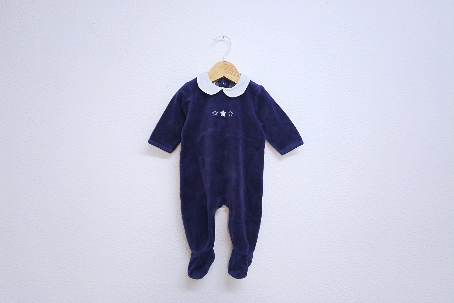 Babygrow c/ pés para Bebé Menino de 1 - 3 meses | Clobies