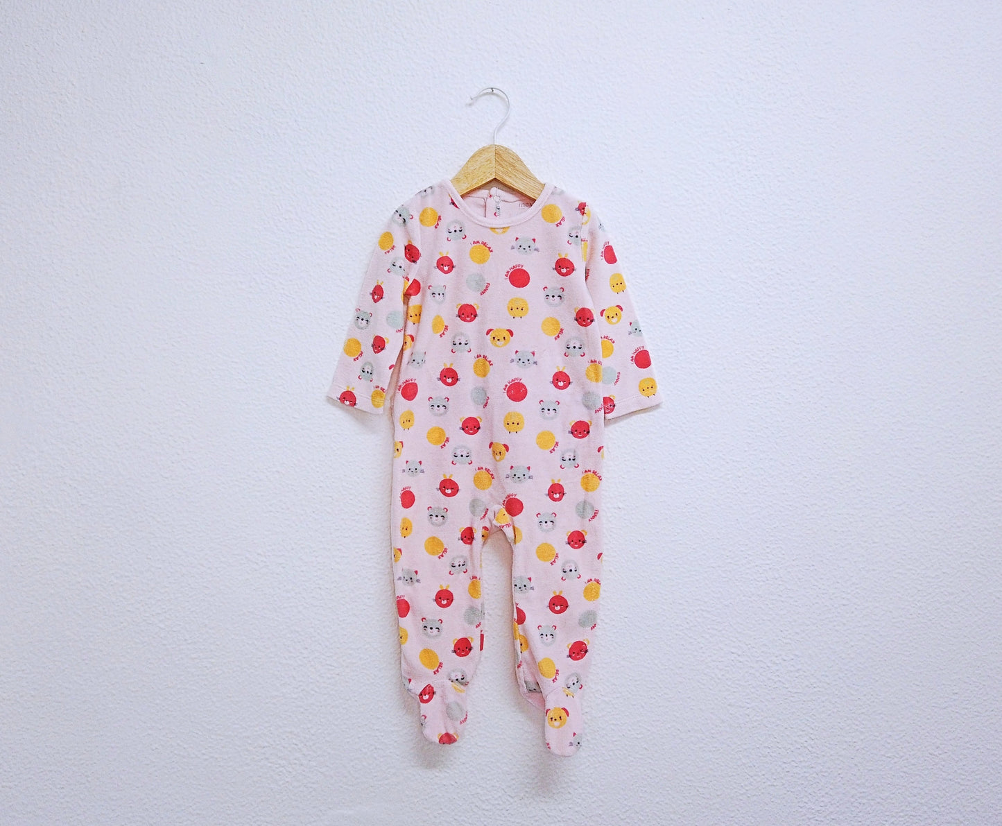 Babygrow c/ pés para Bebé Menina de 6 - 9 meses | Clobies