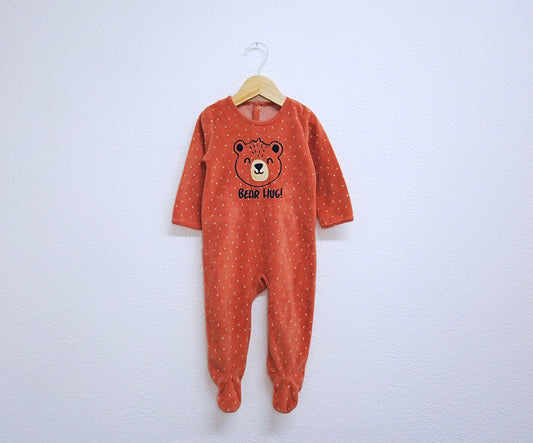 Babygrow c/ pés para Bebé Menina de 6 - 9 meses | Clobies