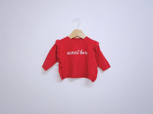 Camisola de Algodão Grossa para Bebé Menina de 1 - 3 meses | Clobies