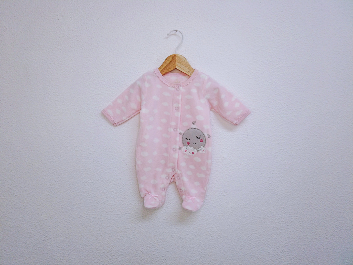 Babygrow c/ pés para Bebé Menina de 0/1 meses | Clobies