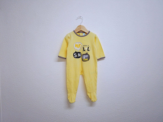 Babygrow c/ pés para Bebé Menino de 1 - 3 meses | Clobies