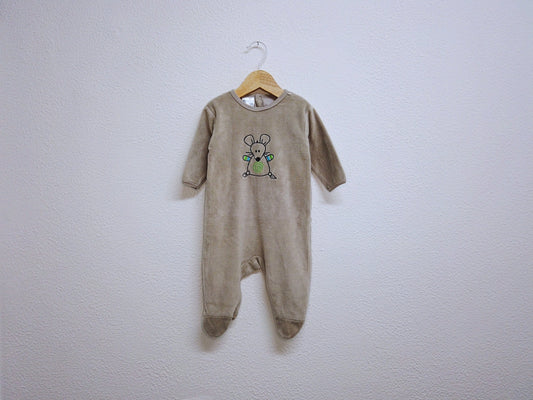 Babygrow c/ pés para Bebé Menino de 3 - 6 meses | Clobies