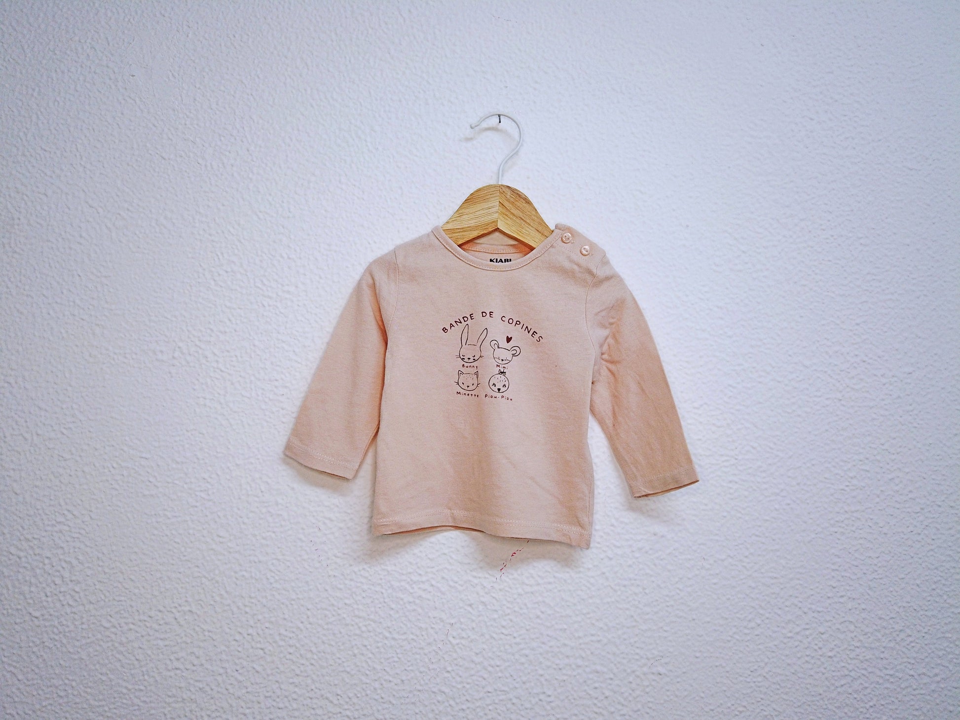 Camisola de Algodão Fina para Bebé Menina de 1 - 3 meses | Clobies