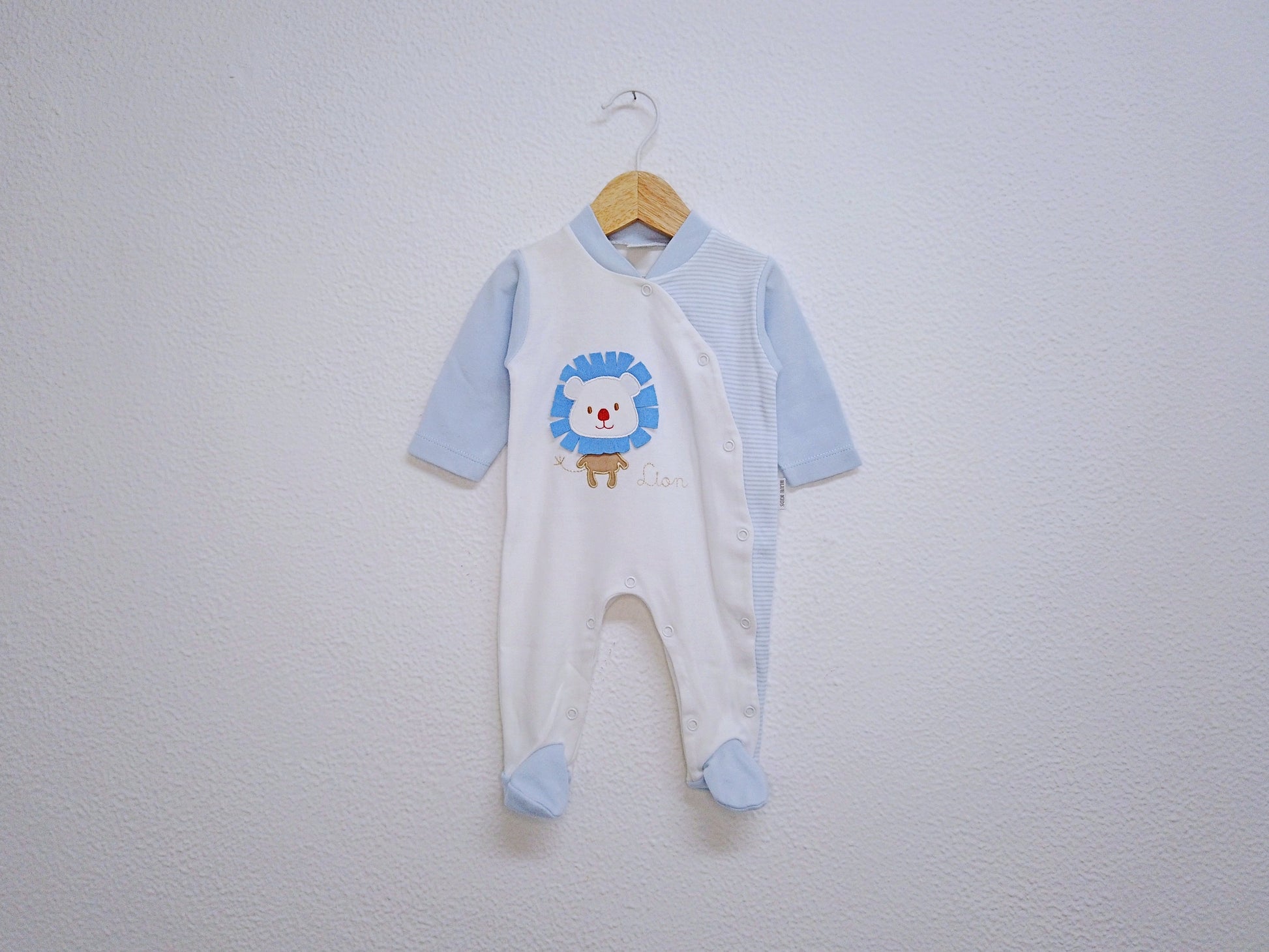 Babygrow c/ pés para Bebé Menino de 0/1 meses | Clobies