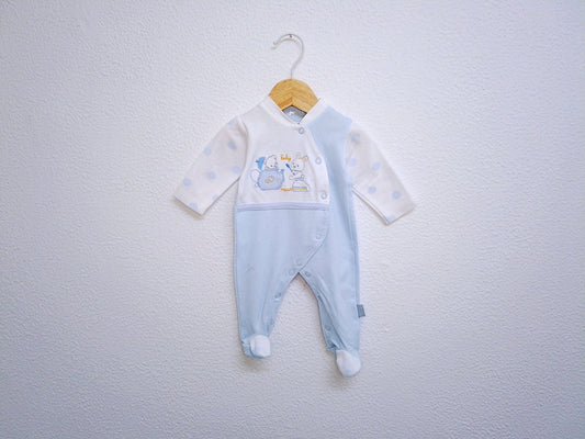 Babygrow c/ pés para Bebé Menino de 0 meses | Clobies