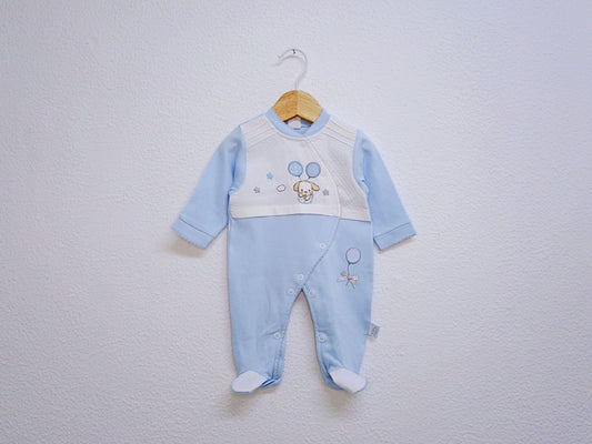 Babygrow c/ pés para Bebé Menino de 0/1 meses | Clobies