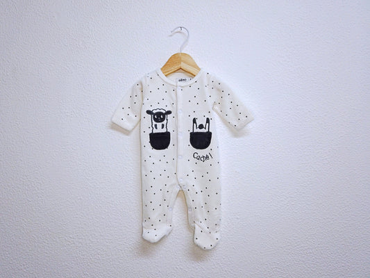 Babygrow c/ pés para Bebé Menina, Bebé Menino de 0 meses | Clobies