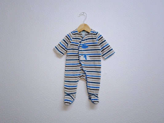 Babygrow c/ pés para Bebé Menino de 0/1 meses | Clobies