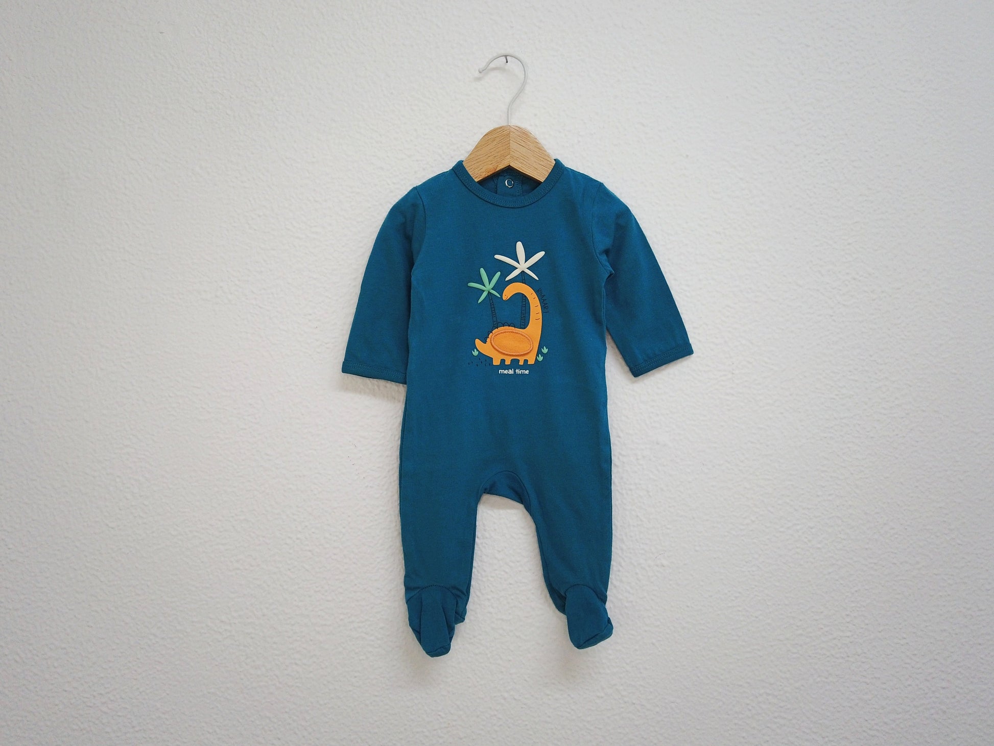 Babygrow c/ pés para Bebé Menino de 0/1 meses | Clobies