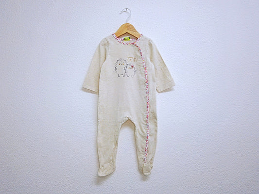 Babygrow c/ pés para Bebé Menina de 9 - 12 meses | Clobies