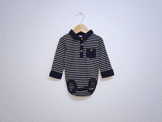 Body Polo manga comprida para Bebé Menino de 3 - 6 meses | Clobies
