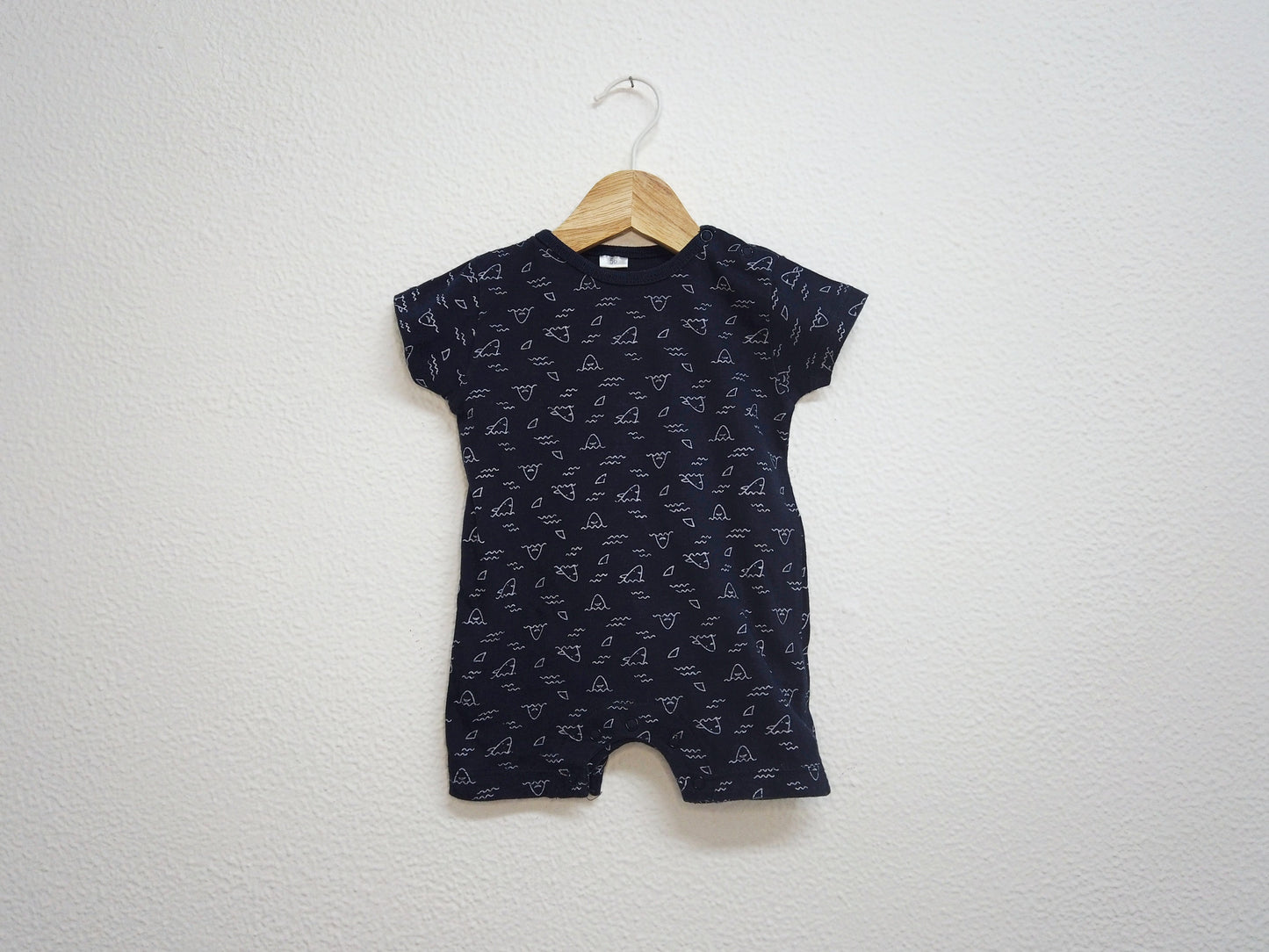 Pijama macacão manga curta para Bebé Menino de 1 - 3 meses | Clobies