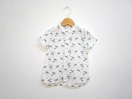 Camisa para Bebé Menino de 6 - 9 meses | Clobies