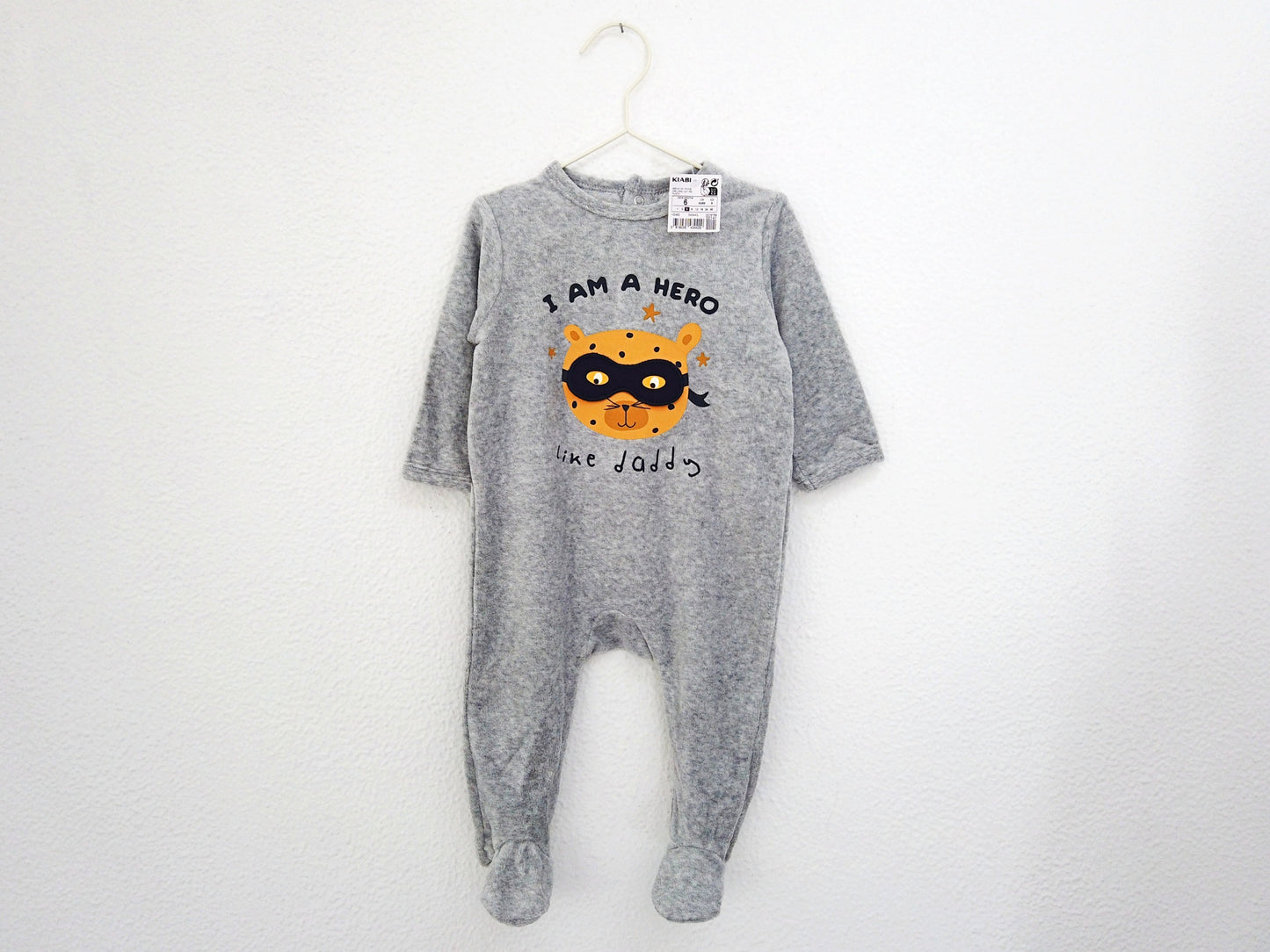 Babygrow c/ pés para Bebé Menino de 3 - 6 meses | Clobies