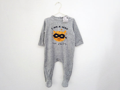 Babygrow c/ pés para Bebé Menino de 3 - 6 meses | Clobies