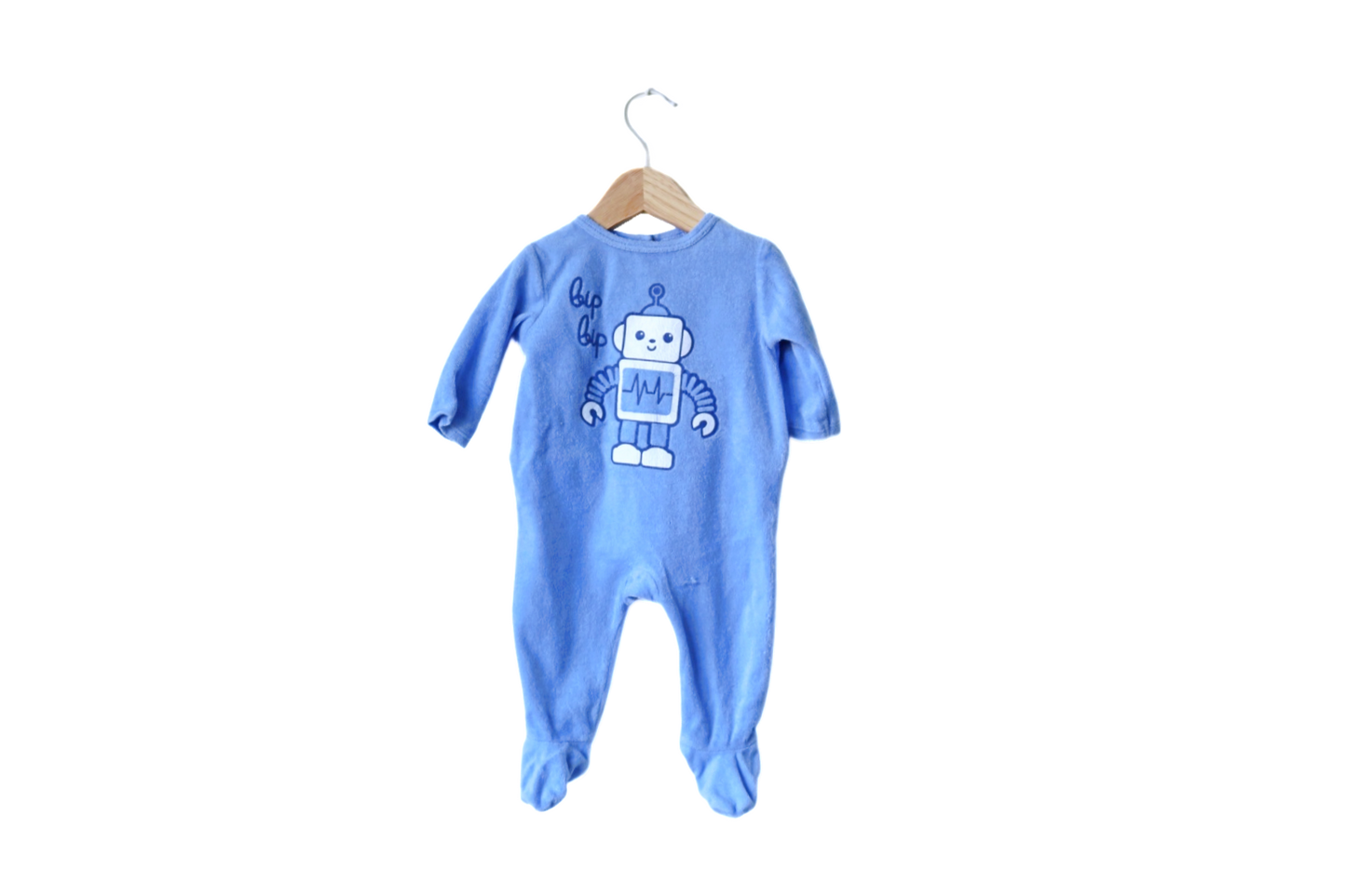 Babygrow c/ pés para Bebé Menino de 1 - 3 meses | Clobies