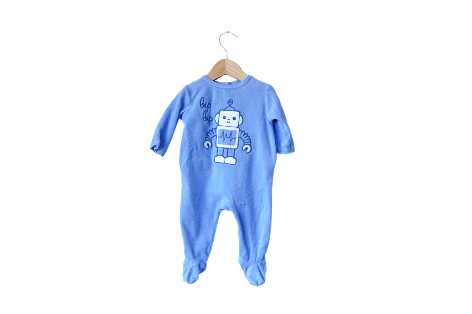 Babygrow c/ pés para Bebé Menino de 1 - 3 meses | Clobies