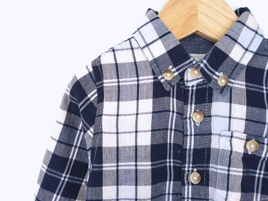 Camisa para Bebé Menino de 6 - 9 meses | Clobies