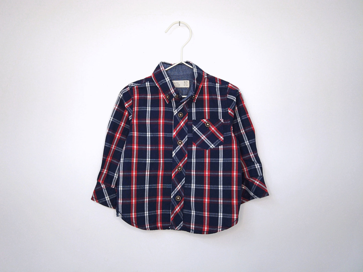 Camisa para Bebé Menino de 6 - 9 meses | Clobies