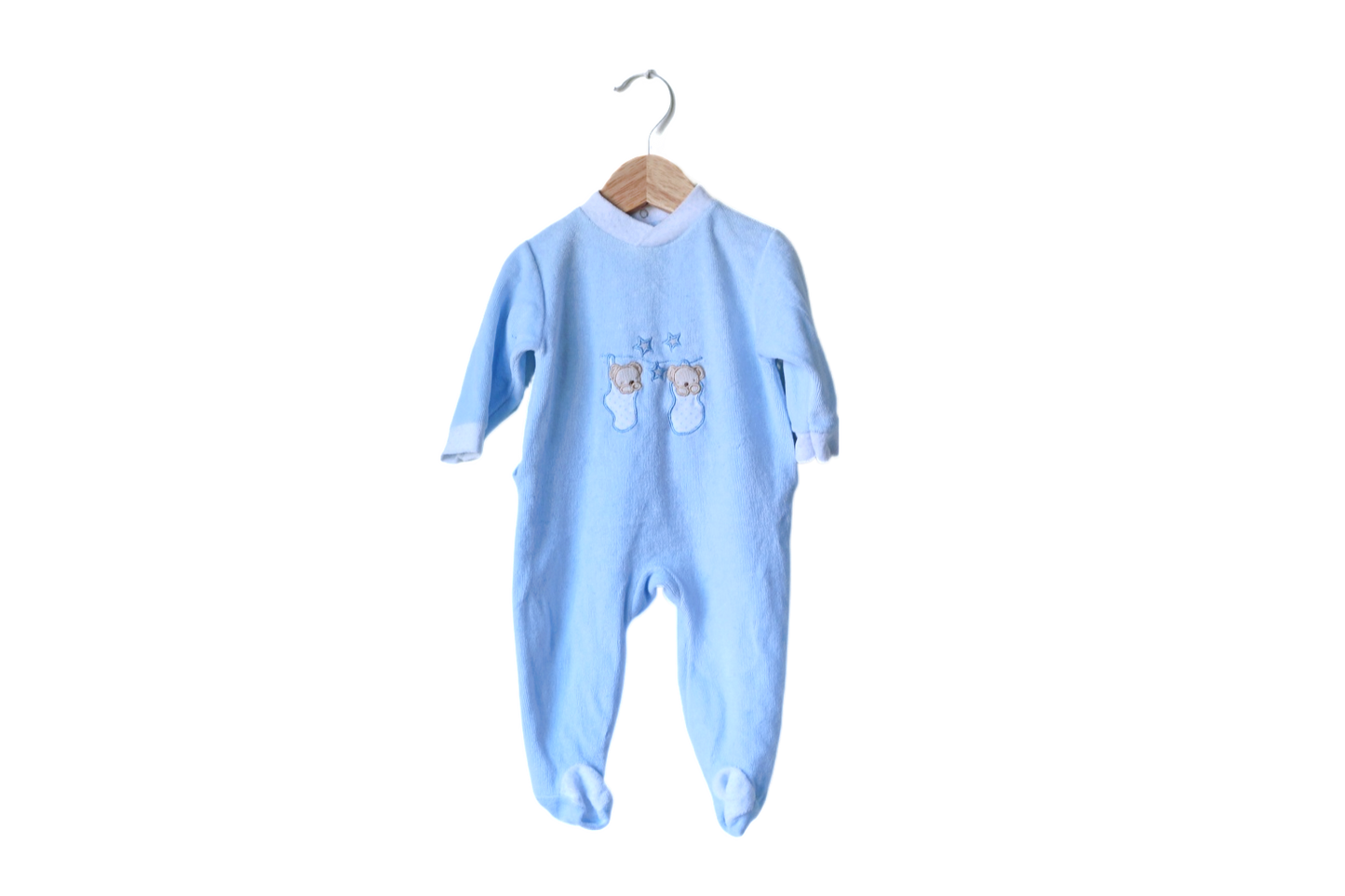 Babygrow c/ pés para Bebé Menino de 1 - 3 meses | Clobies