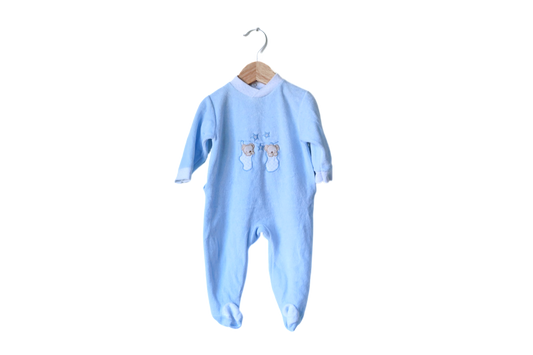 Babygrow c/ pés para Bebé Menino de 1 - 3 meses | Clobies