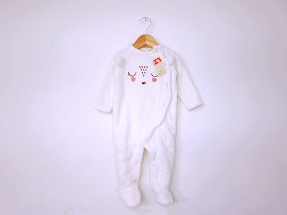 Babygrow c/ pés para Bebé Menina de 3 - 6 meses | Clobies