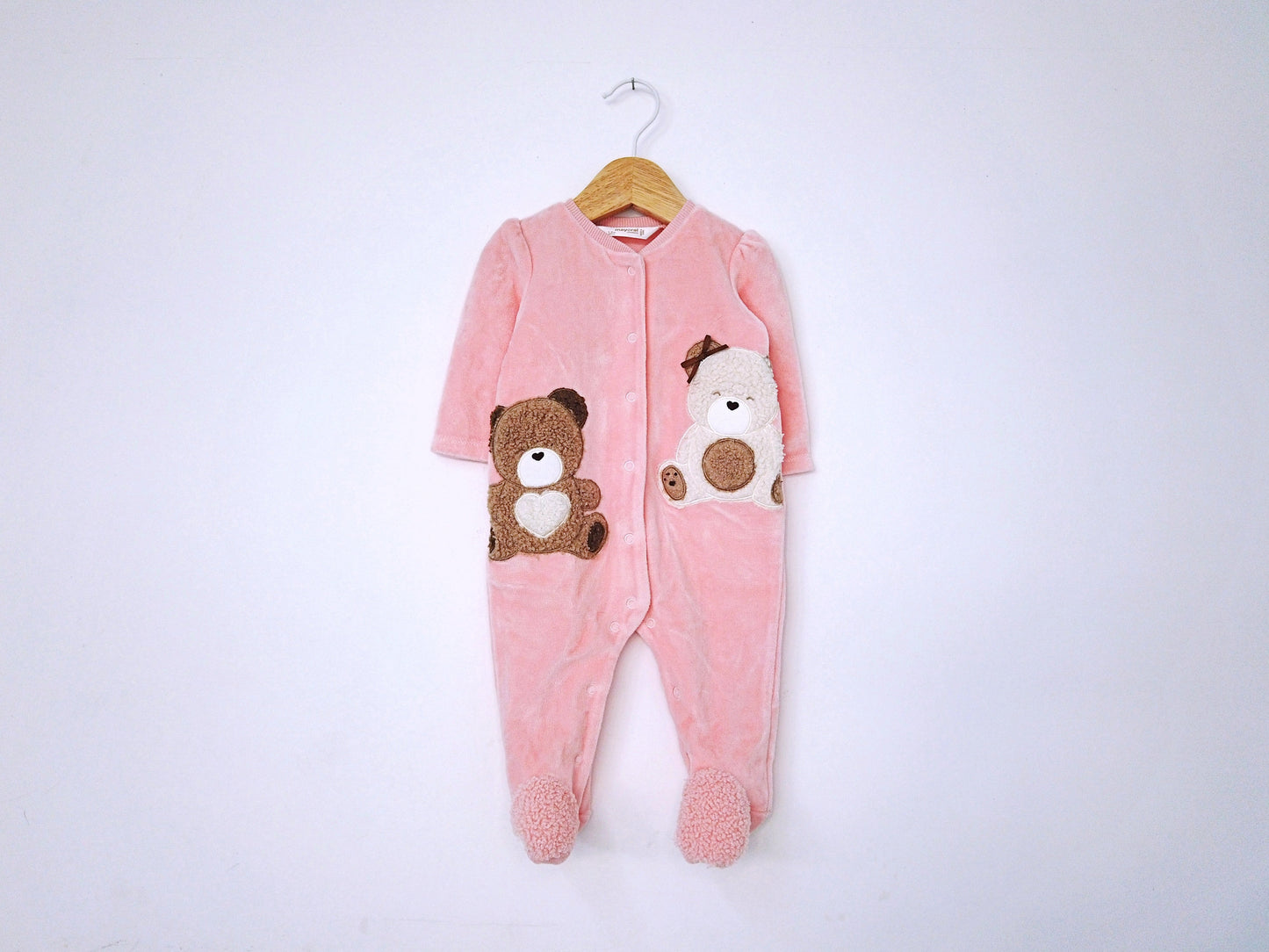 Babygrow c/ pés para Bebé Menina de 1 - 3 meses | Clobies