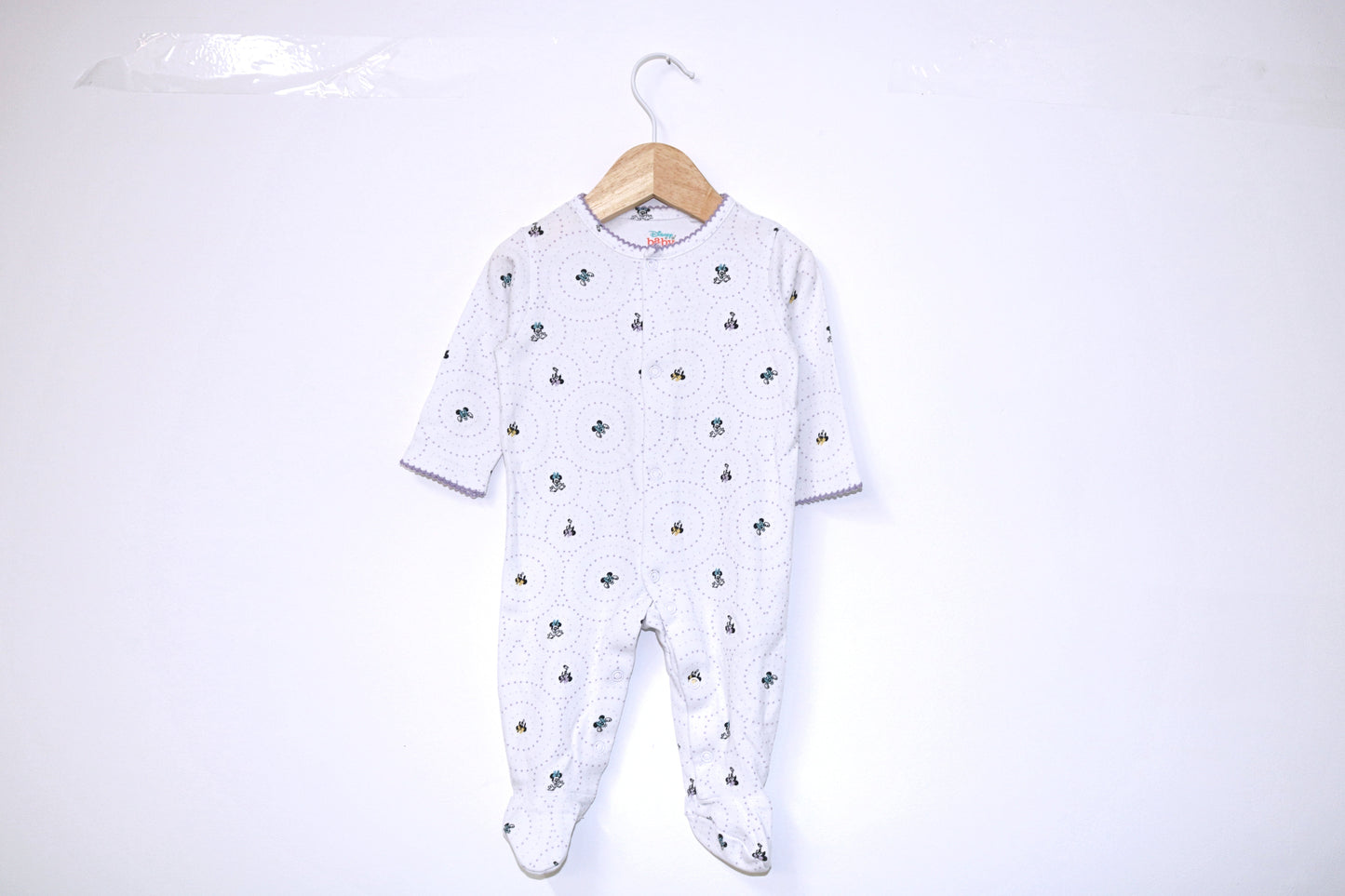 Babygrow c/ pés para Bebé Menina de 1 - 3 meses | Clobies