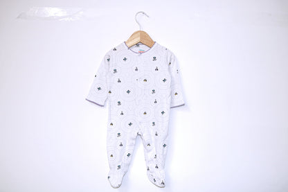 Babygrow c/ pés para Bebé Menina de 1 - 3 meses | Clobies