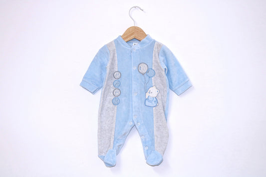 Babygrow c/ pés para Bebé Menino de 0 meses | Clobies