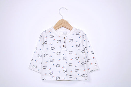 Camisola de Algodão Fina para Bebé Menino de 3 - 6 meses | Clobies