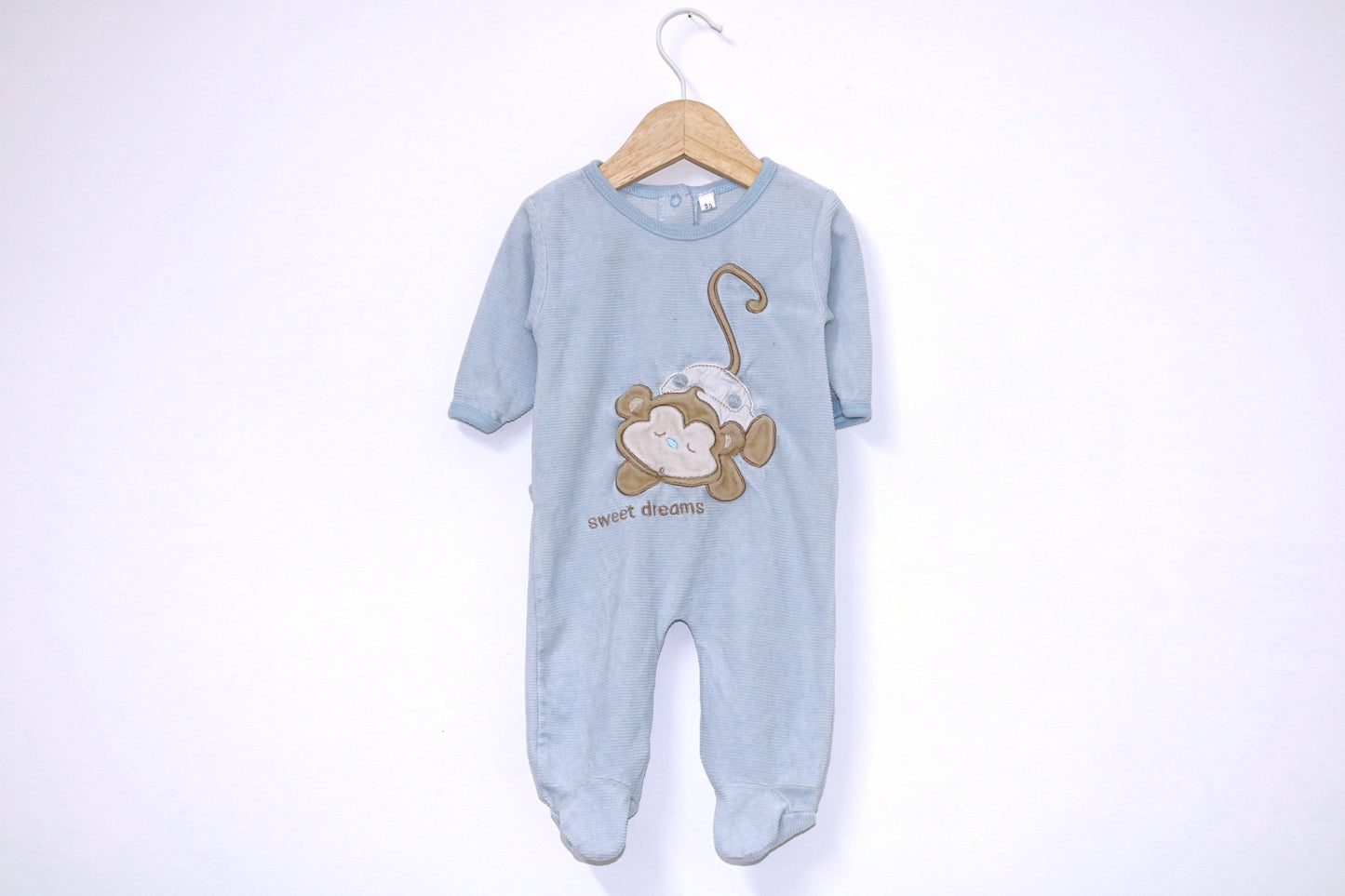 Babygrow c/ pés para Bebé Menino de 0/1 meses | Clobies