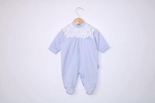 Babygrow c/ pés para Bebé Menino de 0 meses | Clobies