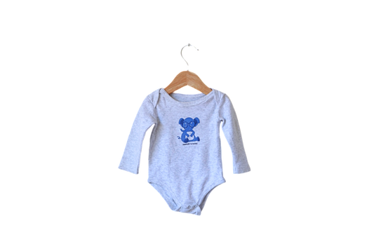 Body manga comprida para Bebé Menino de 1 - 3 meses | Clobies
