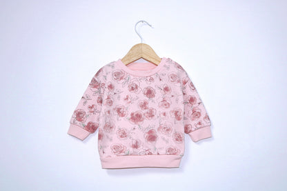 Camisola de Algodão Grossa para Bebé Menina de 3 - 6 meses | Clobies