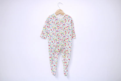 Babygrow c/ pés para Bebé Menina de 3 - 6 meses | Clobies