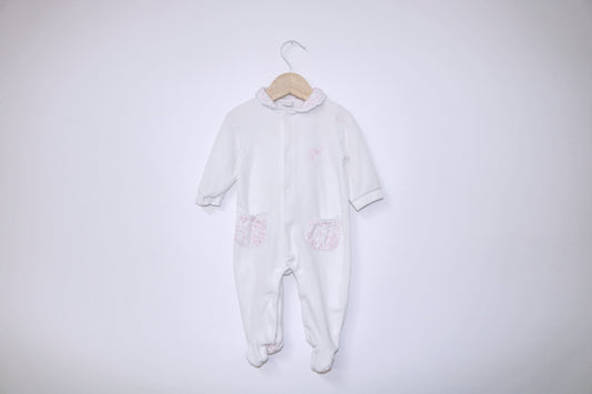 Babygrow c/ pés para Bebé Menina de 1 - 3 meses | Clobies