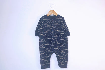 Babygrow c/ pés para Bebé Menino de 1 - 3 meses | Clobies