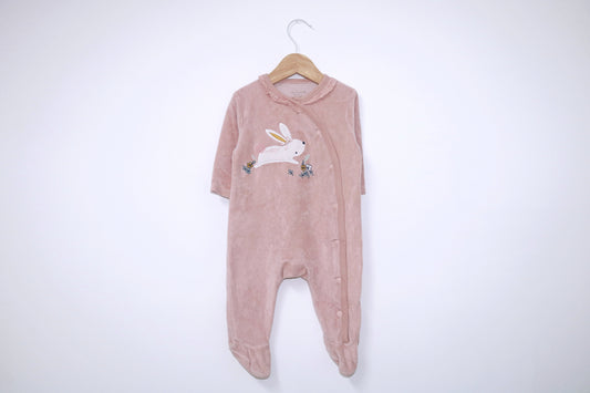 Babygrow c/ pés para Bebé Menina de 3 - 6 meses | Clobies