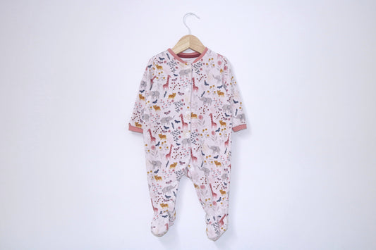 Babygrow c/ pés para Bebé Menina de 3 - 6 meses | Clobies