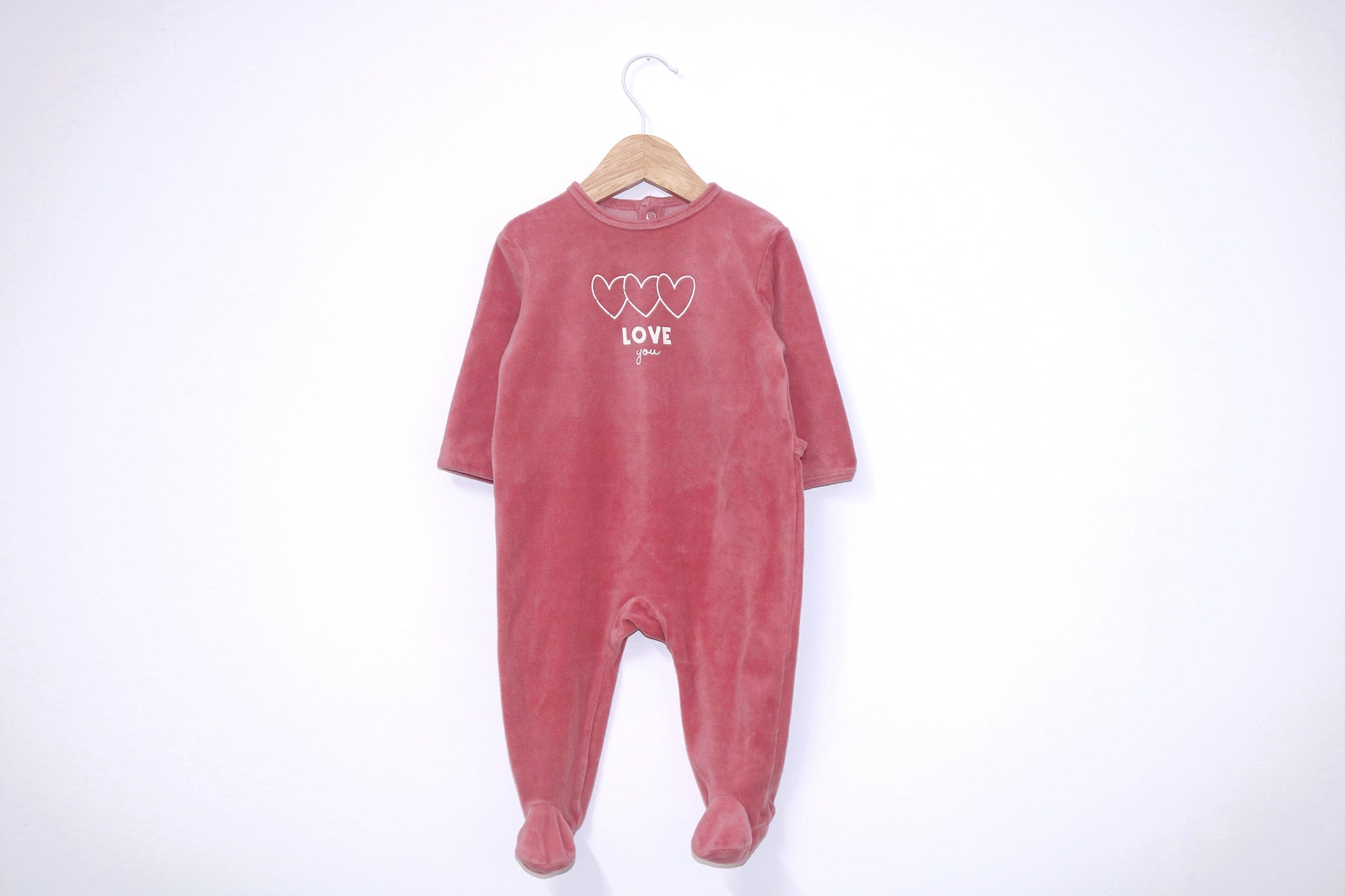 Babygrow c/ pés para Bebé Menina de 3 - 6 meses | Clobies