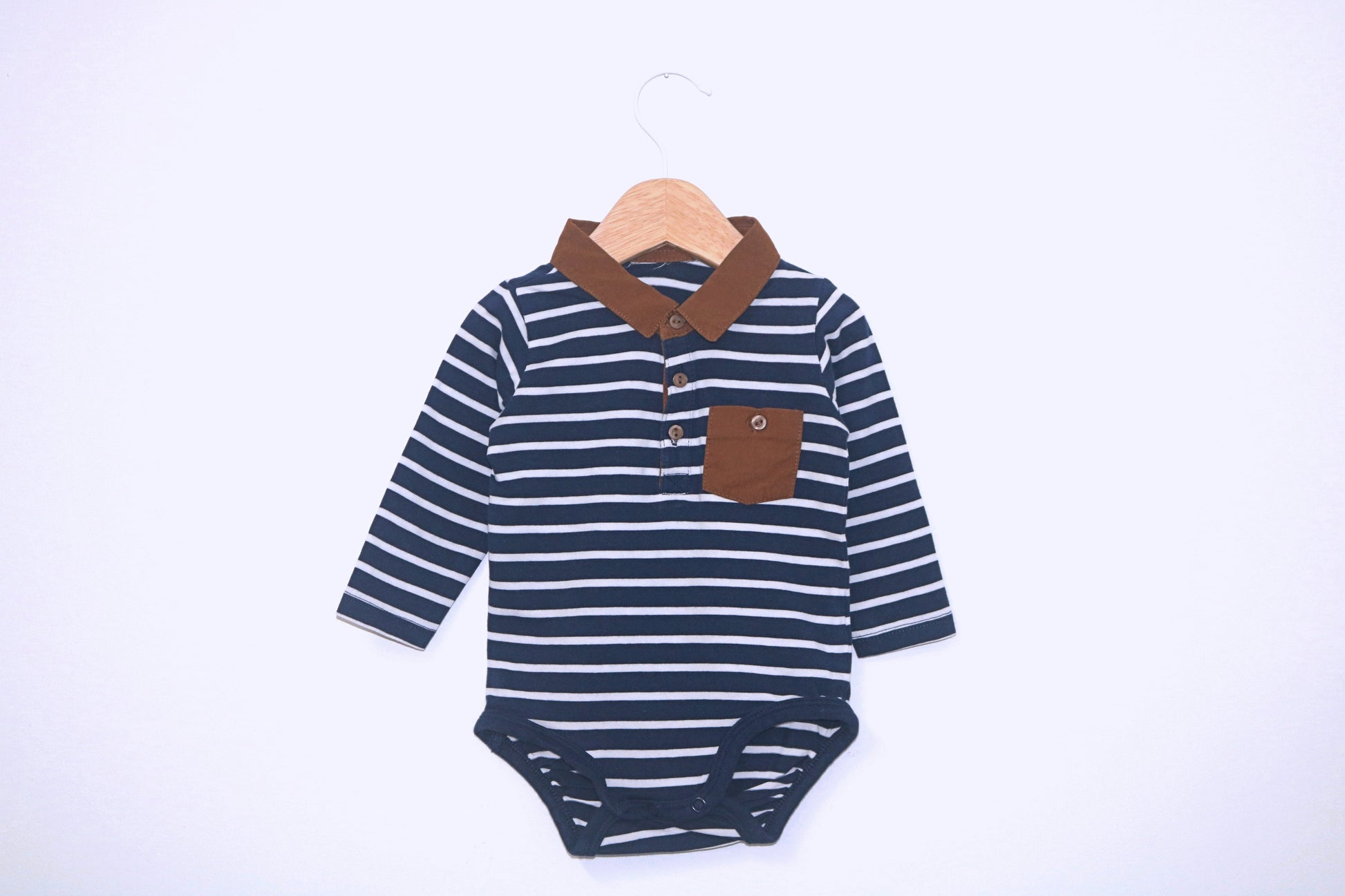 Body Polo manga comprida para Bebé Menino de 3 - 6 meses | Clobies