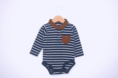 Body Polo manga comprida para Bebé Menino de 3 - 6 meses | Clobies