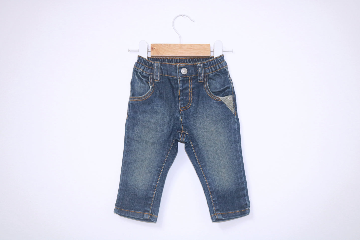 Calças de ganga (jeans) para Bebé Menino de 3 - 6 meses | Clobies