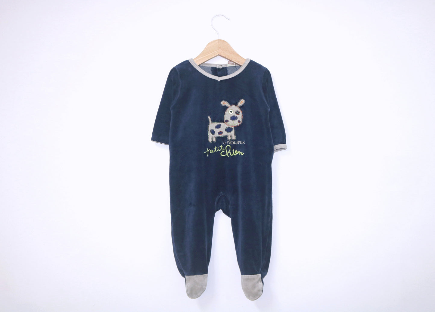 Babygrow c/ pés para Bebé Menino de 3 - 6 meses | Clobies