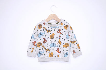 Camisola de Algodão Grossa para Bebé Menino de 6 - 9 meses | Clobies