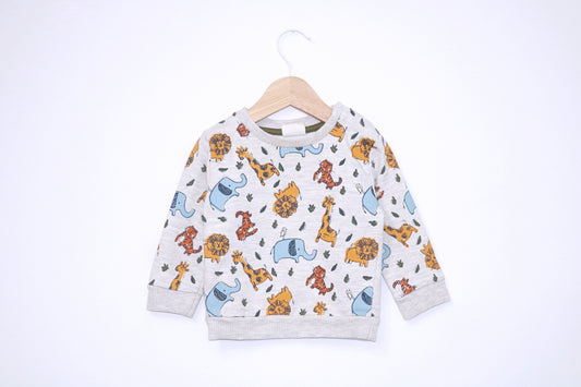 Camisola de Algodão Grossa para Bebé Menino de 6 - 9 meses | Clobies